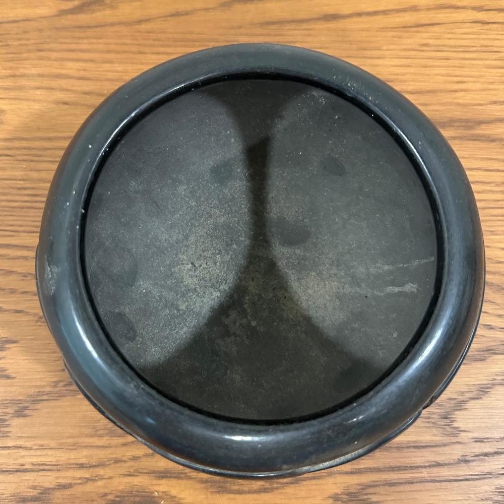 Vintage Native American Black Etched Bowl Signed By Joy Cain - Picture 4 of 5
